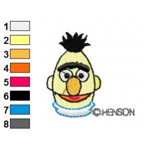 Sesame Street Bert 01 Embroidery Design